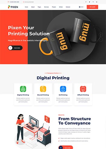 ƽ����ӡˢ��ƹ�˾HTML5ģ��