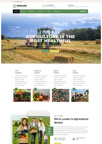 Bootstrap4��ɫ����ũҵ��վģ������