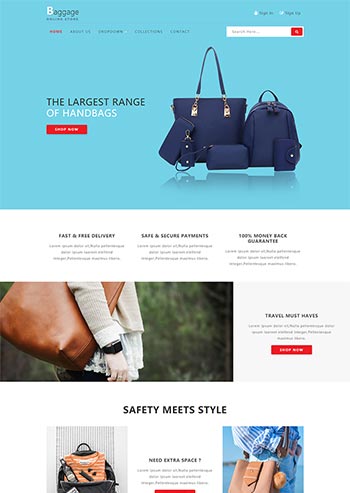 ͨ�õ�Bootstrap��Ӧʽ�������������վģ��