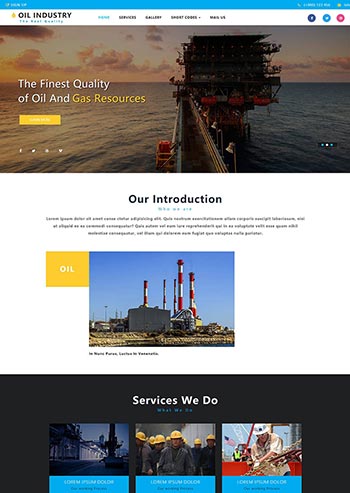 ʯ�Ϳ��ɹ�ҵ����ҵ��վbootstrap��ҳģ��