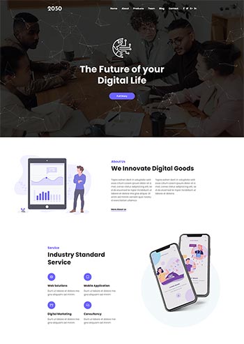 HTML5���ֲ�Ʒ����˾��վǰ�˾�̬hmtlģ��
