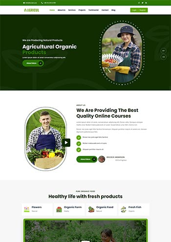 ��ɫ�л���̬����ũ��ǰ�˾�̬html5��ҳ��վģ��