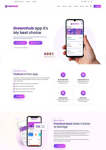 Ӧ�ó���APP�������ҳ��̬html��վģ��