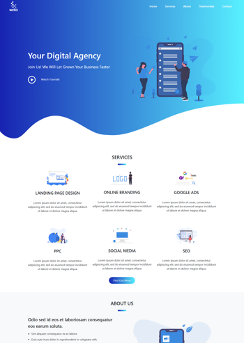 HTML5��ɫ�廭�����ֵ���������Ӧʽ��վģ��