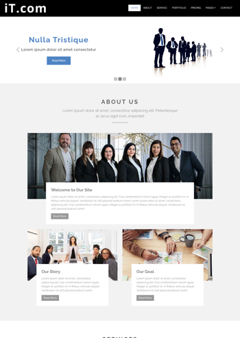��ɫIT�Ƽ���ҵ��ӦʽHTML5��վģ��