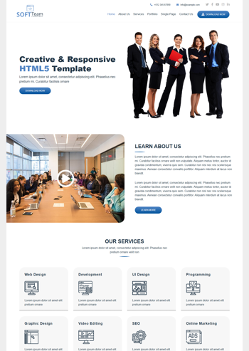 ��ɫ����Ӫ��������ӦʽHTML5��վģ��