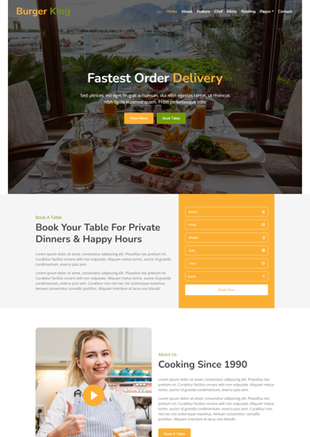 ��ɫ������ʳ��ӦʽHTML5��վģ��