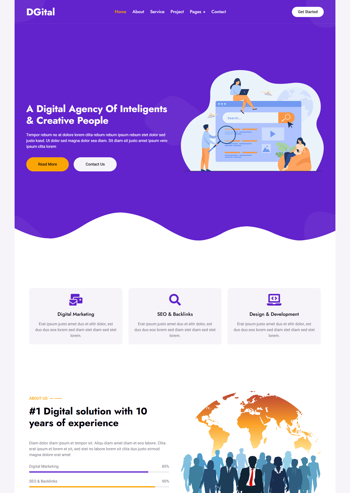 ��ɫ����Ӫ��������ӦʽHTML5��վģ��